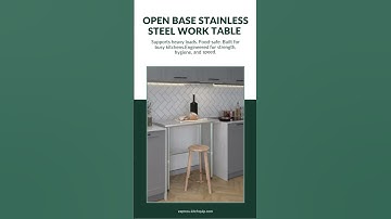 Stainless Steel Table for Modern Kitchens #professional workspace #durable furniture #shorts