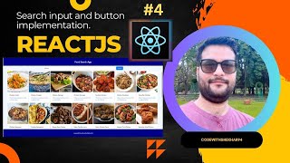 How to design search bar for the food search app? #reactjs #reactcomponents #javascript #foodapp