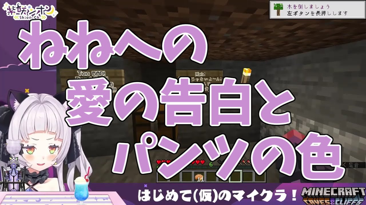 【ホロライブ/紫咲シオン】ねねちゃんへの愛の告白とぱんつの色