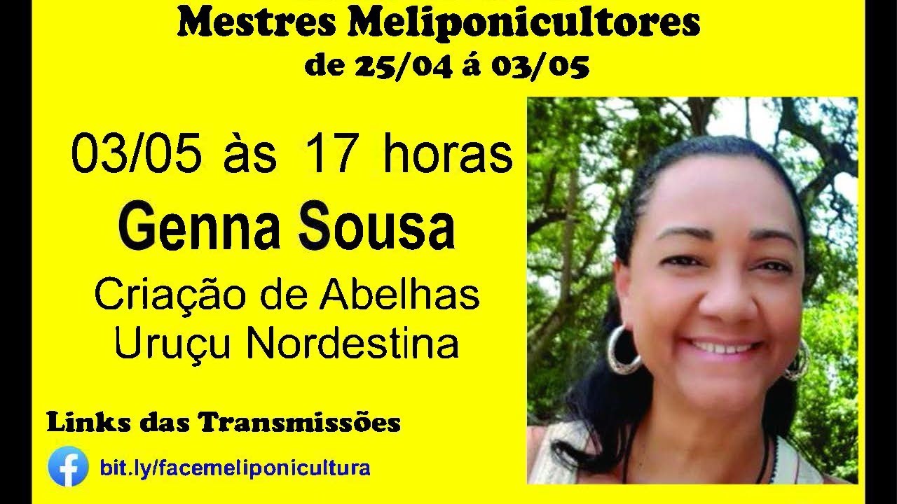 Seminário Mestres da Meliponicultura - Dia 8:  Genna Sousa