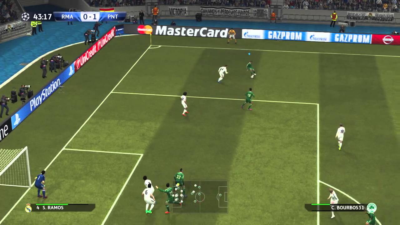 PES 2015 UEFA CHAMPIONS LEAGUE Panathinaikos vs Real Madrid Game 3