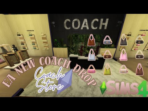 I Built a Coach Store in The Sims 4👜✨|Speed Build + Full Walkthrough |Download Available