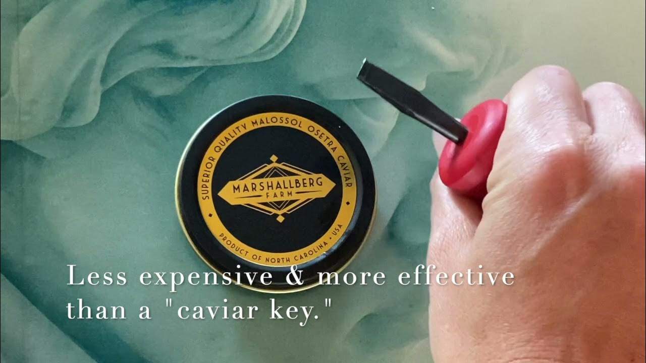 How to Open a VacuumSealed Caviar Tin from Marshallberg Farm YouTube