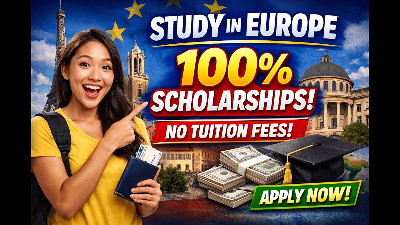 Top European Universities Offering 100% Scholarships 4 International Students| Study in Europe Free