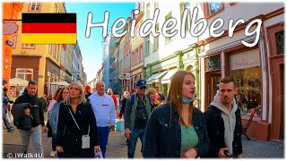 🇩🇪 Heidelberg Germany Walk 4K City  🏙 4K Walking Tour ☀️ 🇩🇪 (Sunny Day)