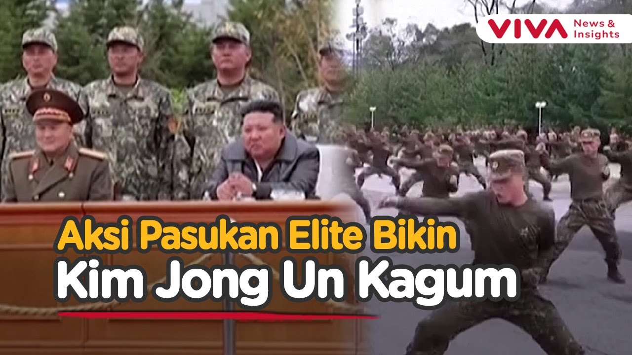 Pasukan Elite Korea Utara Pamer Kekuatan di Depan Kim Jong Un