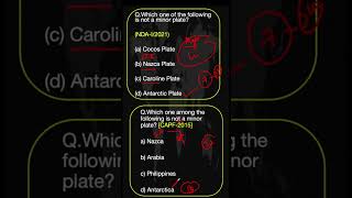 Plate Tectonics |Major and Minor Plates |PYQs from Geography asked in CDS\CAPF\NDA #geography #upsc