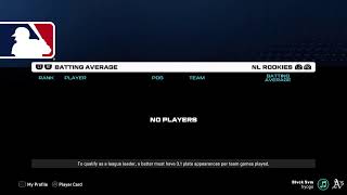 MLB the Show 26. 48-52 Yr1 2026. HOF Difficulty. A's franchise. Sim. Play every inning, every pitch.