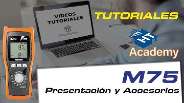 Tutoriales M75   Presentación con sus medidas y Accesorios en dotación