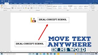 How To Move Text Freely Anywhere In MS Word. Move Text in MS Word Document screenshot 4