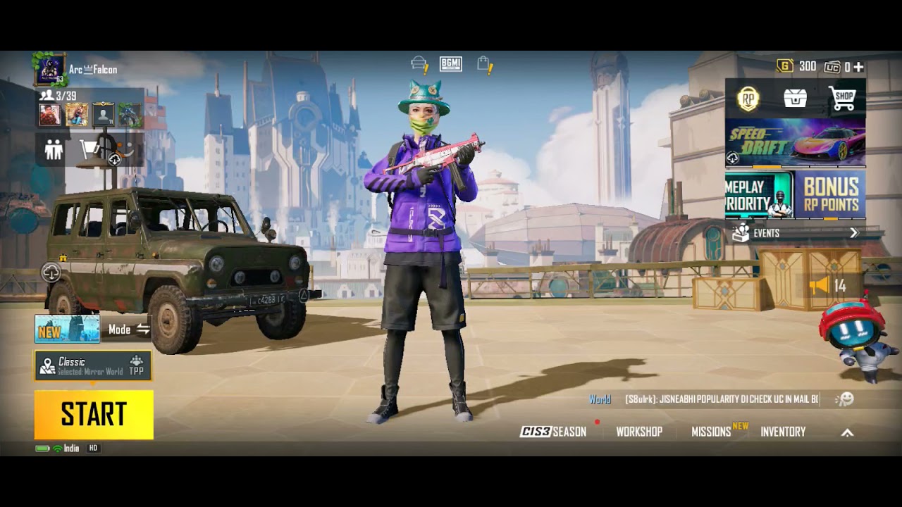 PUBG MOBILE MIRROR WORLD THEME SONG❤️BGMI 1.7 UPDATE