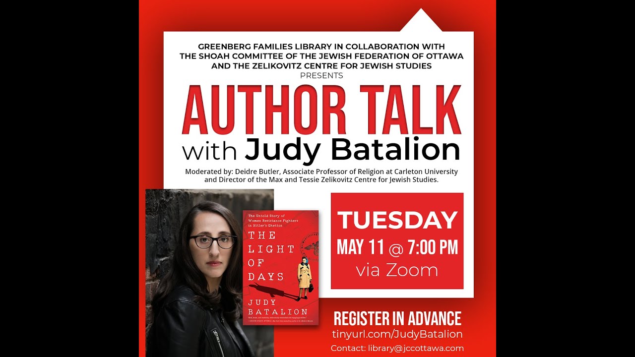 Author Talk with Judy Batalion - The Light of Days