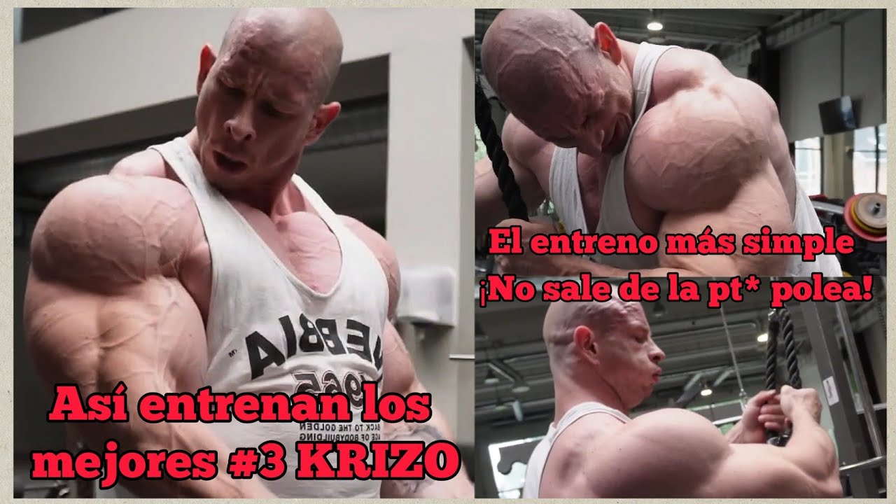 CÓMO entrena KRIZO LOS BRAZOS (no se complica) Así entrenan los mejores 3