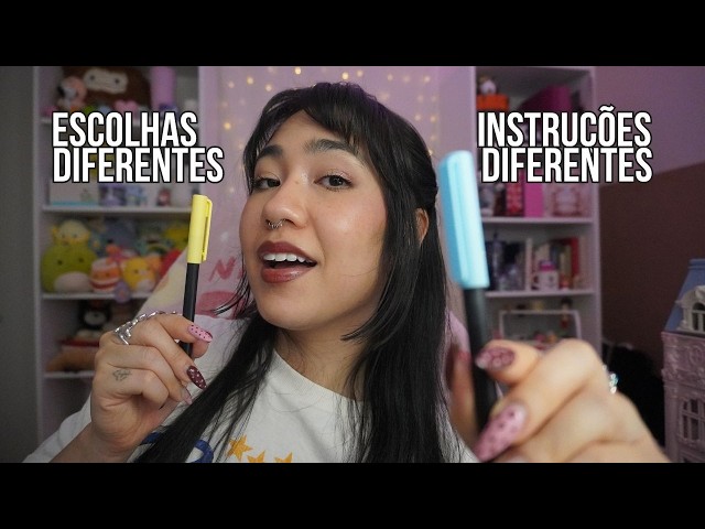 ASMR | Siga Minhas Instruções (mas as Instruções MUDAM de acordo com a sua PERSONALIDADE)