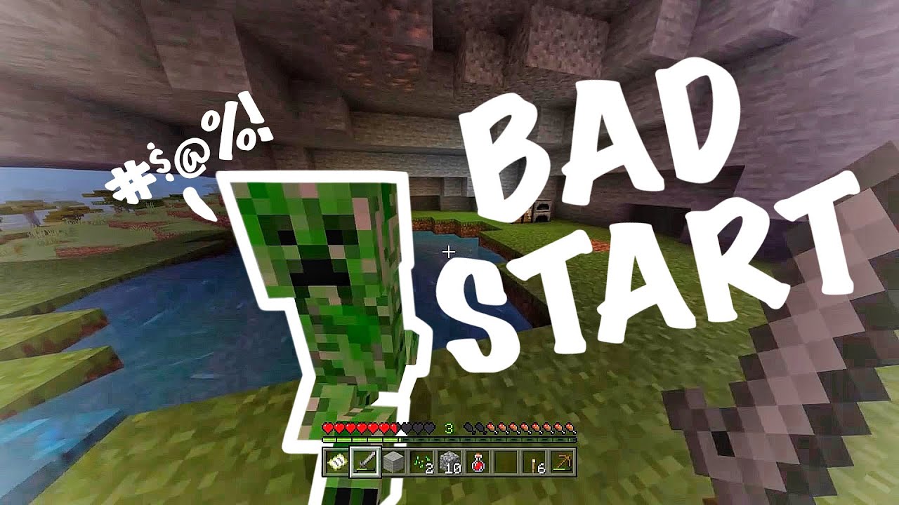 My First Minecraft Video - A BAD Start - YouTube