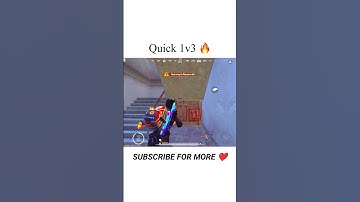 QUICK 1v3 IN BGMI 🔥 wait for end 🤯 #short #shortvideo #viralshorts #shortsyoutube #shorts