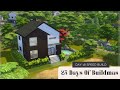25 Days Of Buildmas | Day 18 | Scandi-Modern House Speed Build (No CC) | Stop Motion #sims4build