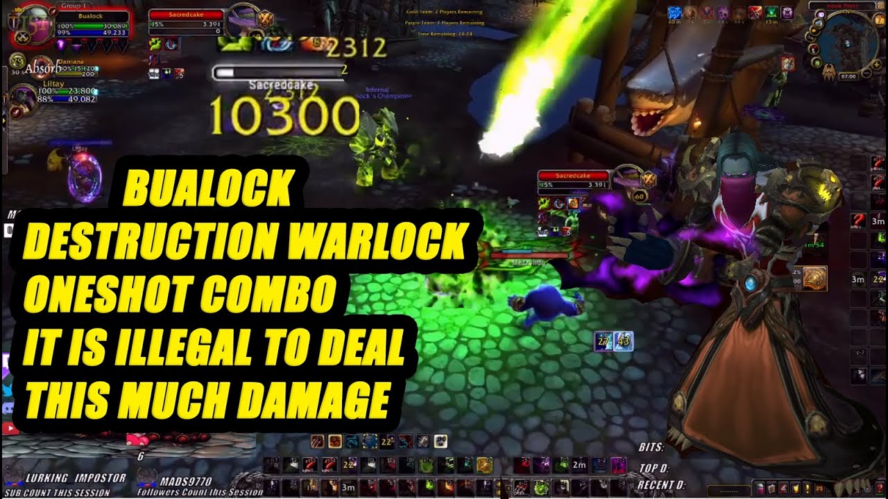 Affliction Warlock tries Destruction Talents - Destruction Warlock ONESHOT COMBO - Shadowlands 9.0.2