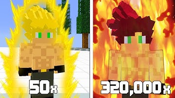 Realistic Transformation Multipliers in Minecraft Dragon Block C