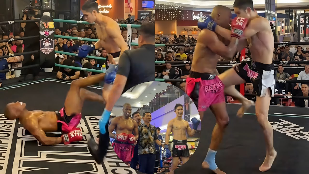 😱BRUT4L TKO‼️🇲🇾AMMARUL SHAFIQ VS 🇭🇹🇺🇸 CHRIST JOSEPH INTERNATIONAL MUAYTHAI RENTAP FIGHT CHAMPIONSHIP