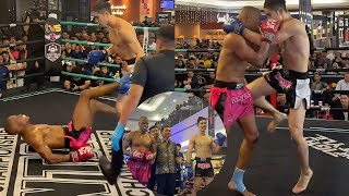 😱BRUT4L TKO‼️🇲🇾AMMARUL SHAFIQ VS 🇭🇹🇺🇸 CHRIST JOSEPH INTERNATIONAL MUAYTHAI RENTAP FIGHT CHAMPIONSHIP
