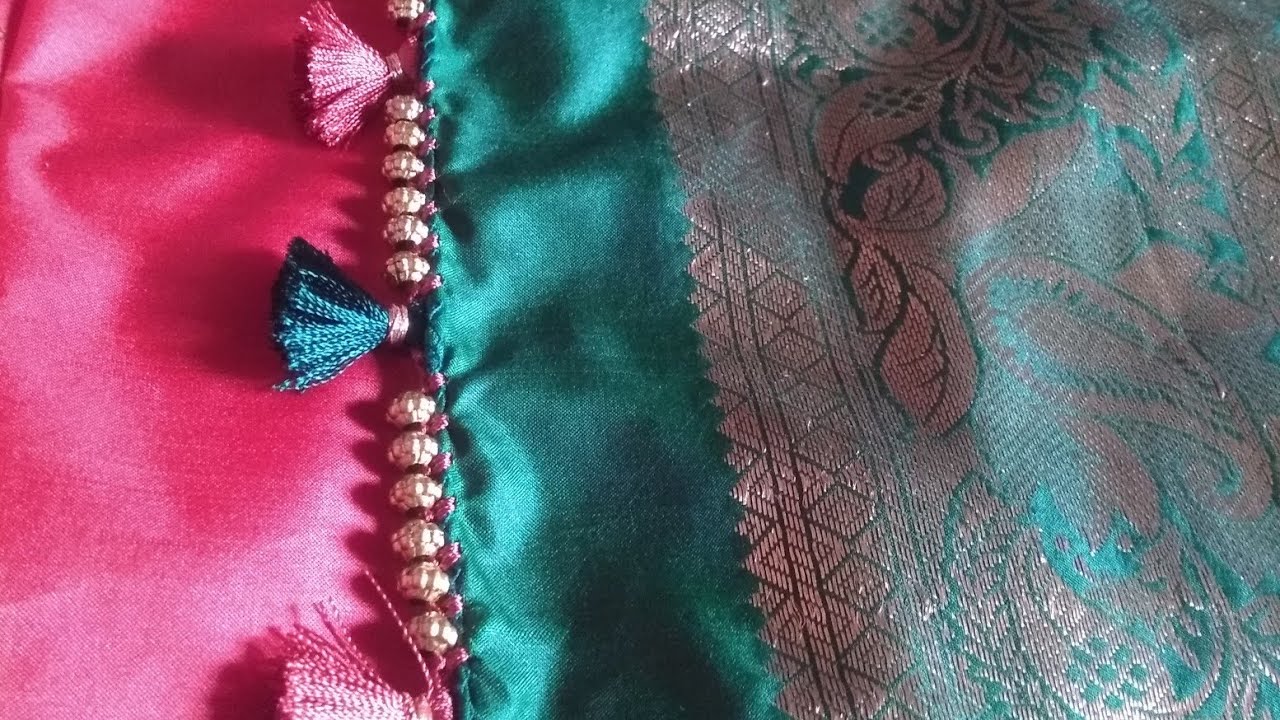 Avani very simple saree kuchu design - YouTube