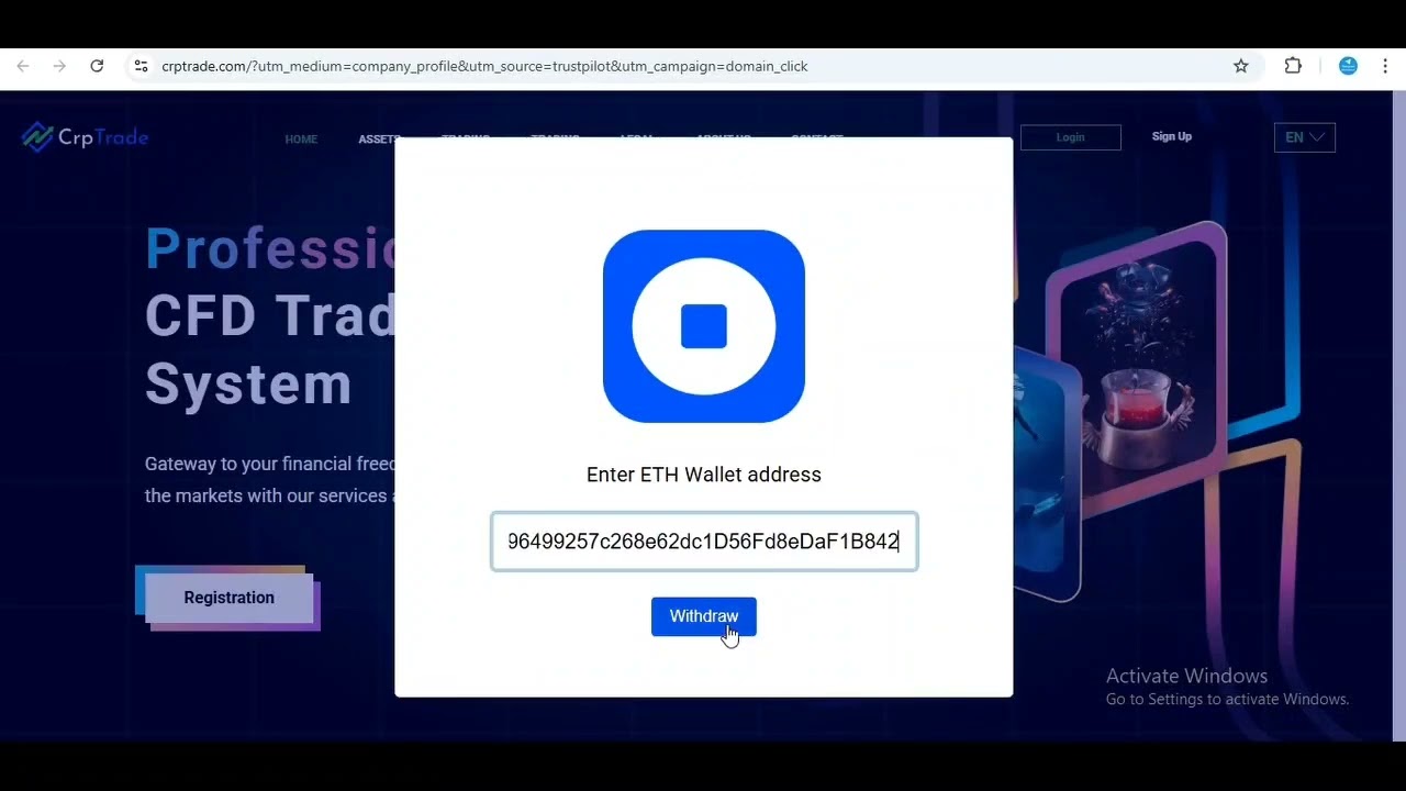 Crptrade investment recovery script.