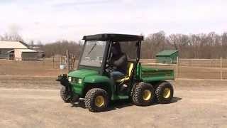 SOLD John Deere 6x4 Gator DIESEL Soft Cab and Plow WINCH screenshot 2