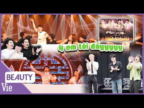 The brothers go wild for BUITRUONGLINH team's "THÊU HOA DỆT GẤM" stage, an explosive journey to t...