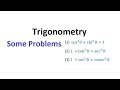 Trigonometry | Class X | Some Problems