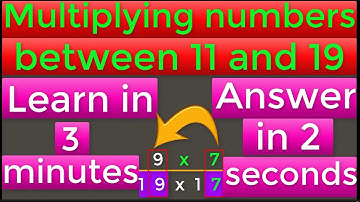 multiplying numbers between 11 and 19 in seconds | Maths tricks/Vedic maths/multiplication tricks