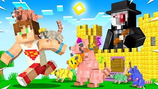 FARE KALESİ ve FARE DOKTORU 100 GÜN BOYUNCA FARE  Minecraft