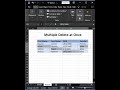 Delete multiple cells at once #ctrlshortcuts