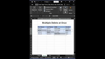 Delete multiple cells at once #ctrlshortcuts