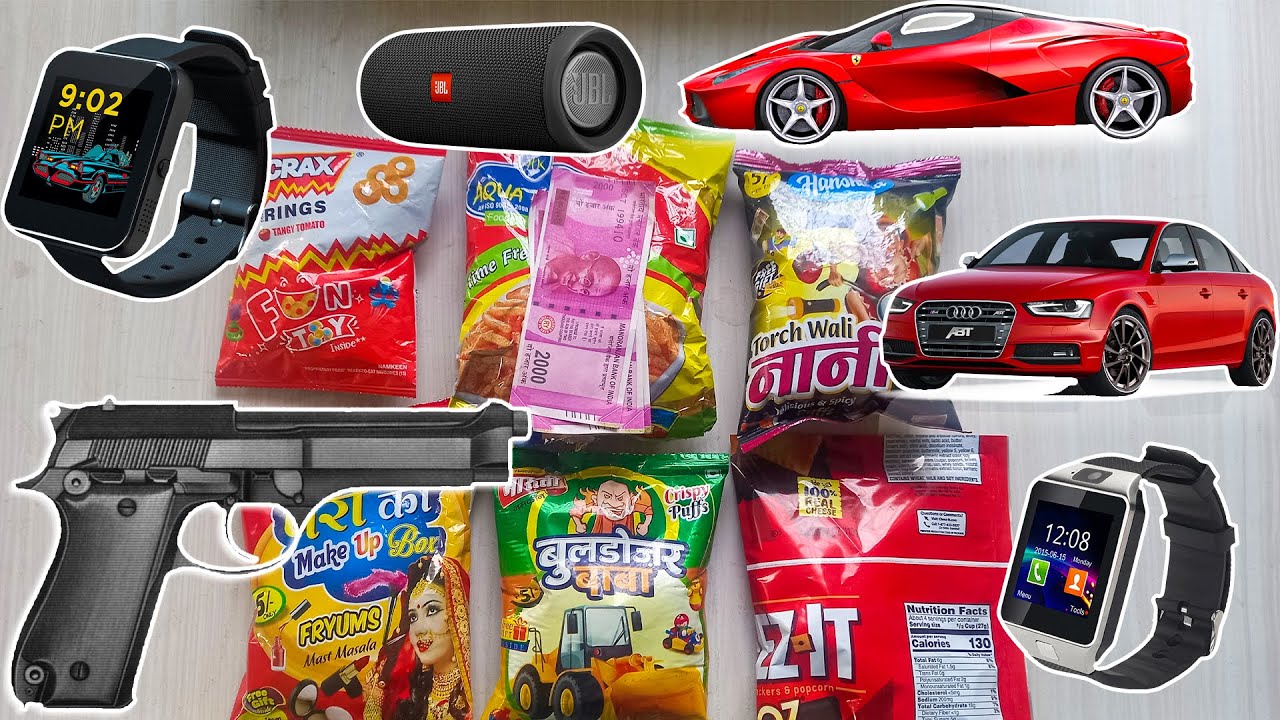 Latest Big Collection of Snacks with free gifts inside unboxing and review