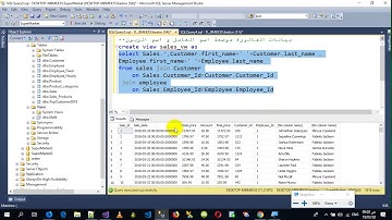 التحكم بالاستعلامات sql server views