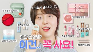너무 잘샀다..🔥 최애템 한가득! 득템한 𝙶𝚁𝚆𝙼♥˚₊ (no광고! 라네즈뉴네오쿠션vs에스쁘아비벨벳뉴클래스, 클리오스쿱오브쉐이드, 페리페라워터베어, 레오제이브러시 등)