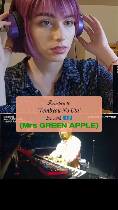 Reaction to 'Tembyou No Uta' live #MrsGREENAPPLE x #NiziU [Part 1]