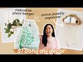 *NEW* BOHO Dollar Store DIY Decor! | Cloud Mirror Jewelry Organizer + EASY Macrame Plant Hanger!