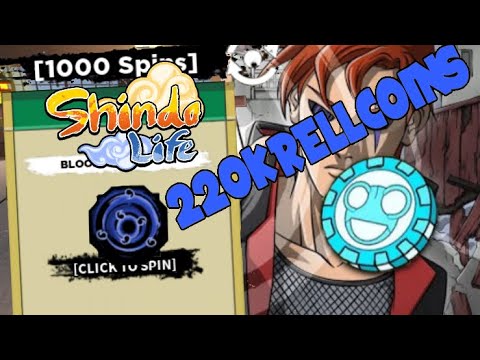 NOVOS CÓDIGOS 1000 SPINS e 250K RELL COINS!! UPDATE 214 no SHINDO LIFE  (shinobi life 2) - ROBLOX 