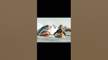 POV: Shark Prepare to Attack Men in Kayak #pov #attack #aishark