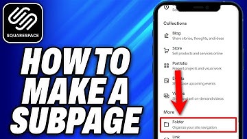 How To Make A Subpage On Squarespace (2025) - Easy Fix