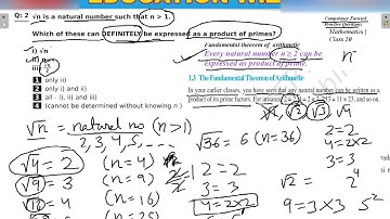 root n is a natural number such that n is greater than 1. which of these can definitely be expressed