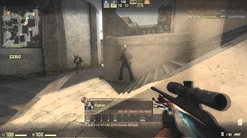 CS:GO No scope Headshot through flashbang