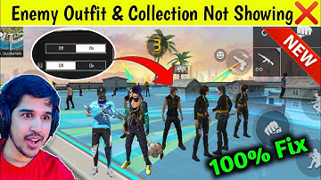 Enemy Dress Not Showing | free fire enemy outfit not showing problem | Enemy Gun Skin Not Showing 😢