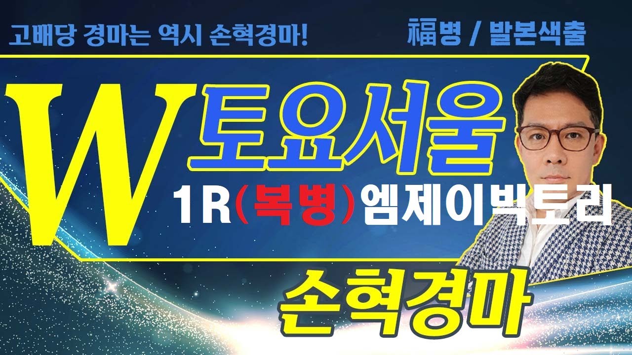 고배당 경마는 역시 손혁 경마 12/27(토)서울 복병마 내용을 확인해 보세요!!