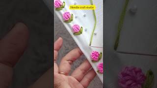 beautiful border embroidery tutorial#embroidery#border#stitching#diy#art#flowers#art#needlework