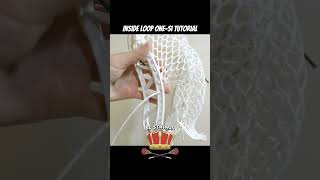 Famous Inside Loop One-SI Lacrosse Stringing Tutorial #lacrosse Profile