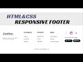 Footer With HTML&amp;CSS Only | IT Programmer