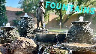 Backyard FOUNTAINS to drown out ROAD noise!